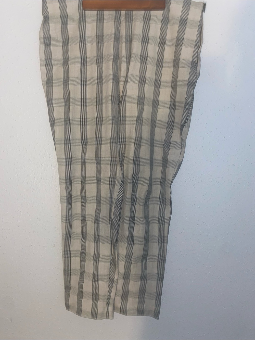 a new day Gray and Cream Plaid Chinos